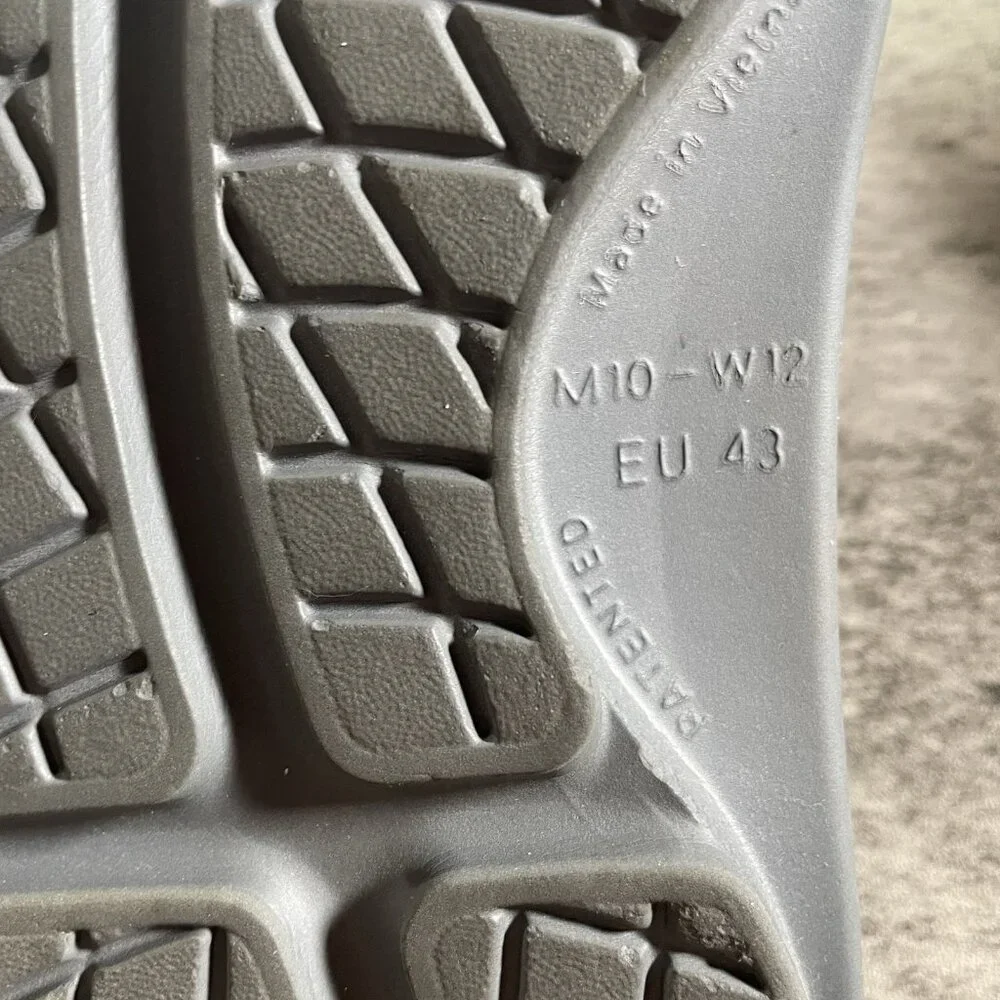 OOFOS OOahh Sport Flex Slides Recovery Sandals Gray Mens Sz 10